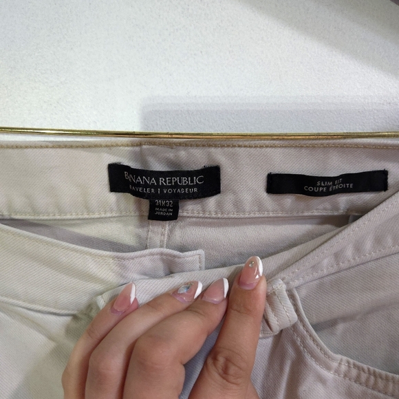 Banana Republic | Beige Slim Fit Mens Pants 31x32 - Picture 5 of 10